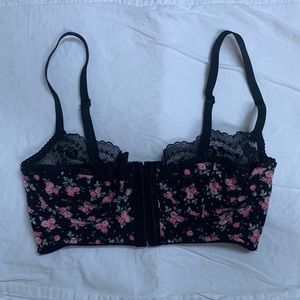 SOLD! Free People Intimately Black Floral Bra